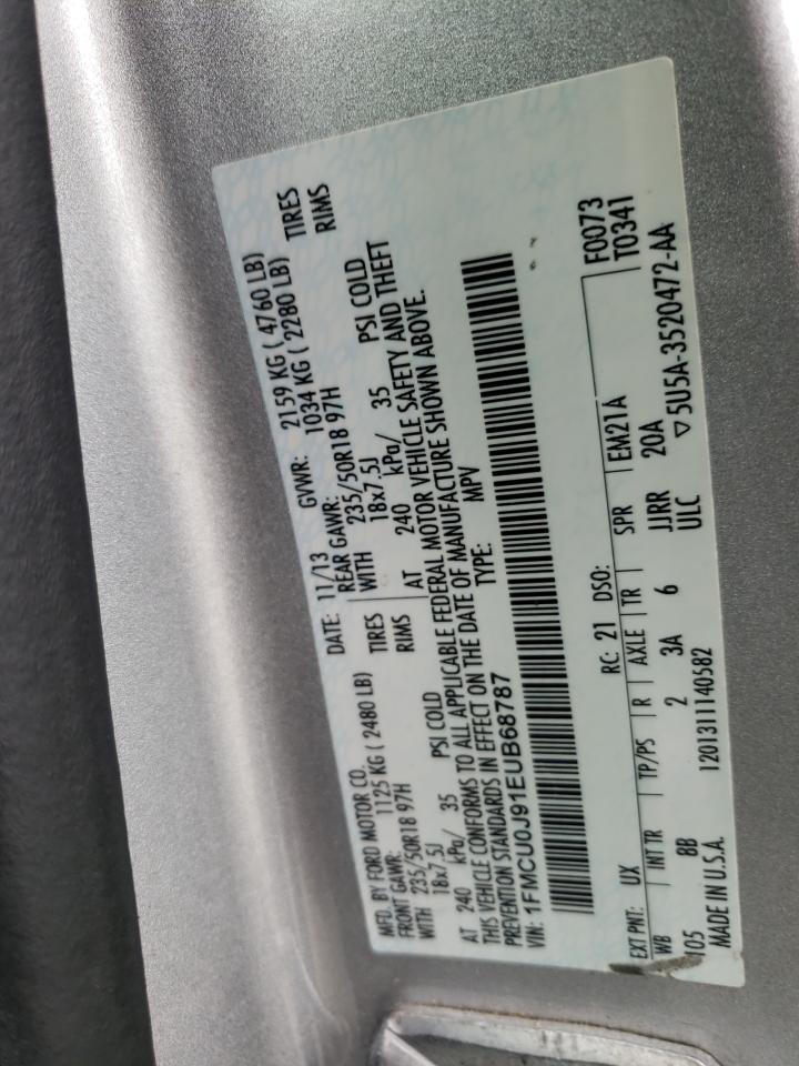 2014 Ford Escape Titanium VIN: 1FMCU0J91EUB68787 Lot: 46625374