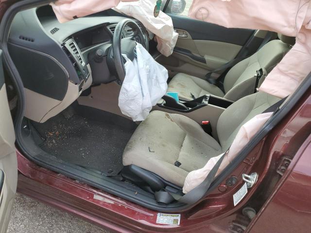  HONDA CIVIC 2015 Burgundy