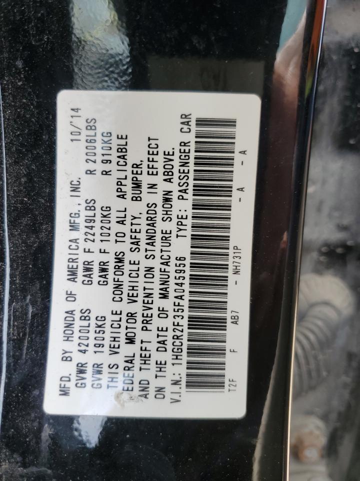 1HGCR2F35FA045956 2015 Honda Accord Lx