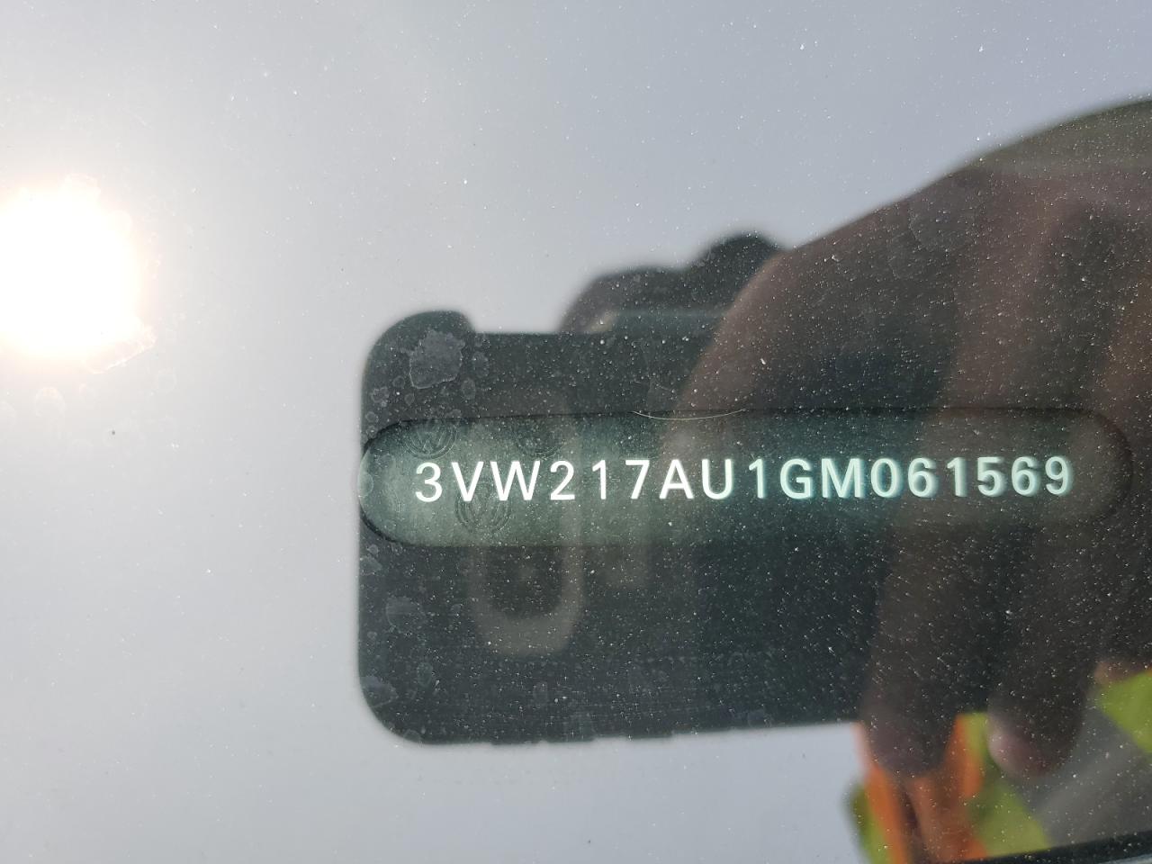 2016 Volkswagen Golf S/Se VIN: 3VW217AU1GM061569 Lot: 88031405