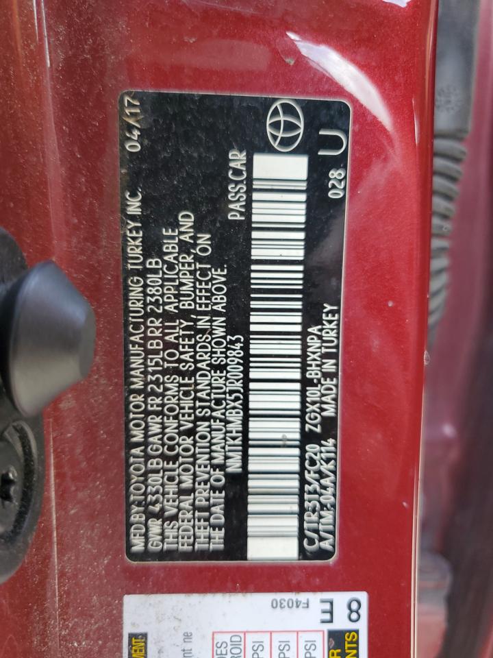 NMTKHMBX5JR009843 2018 Toyota C-Hr Xle