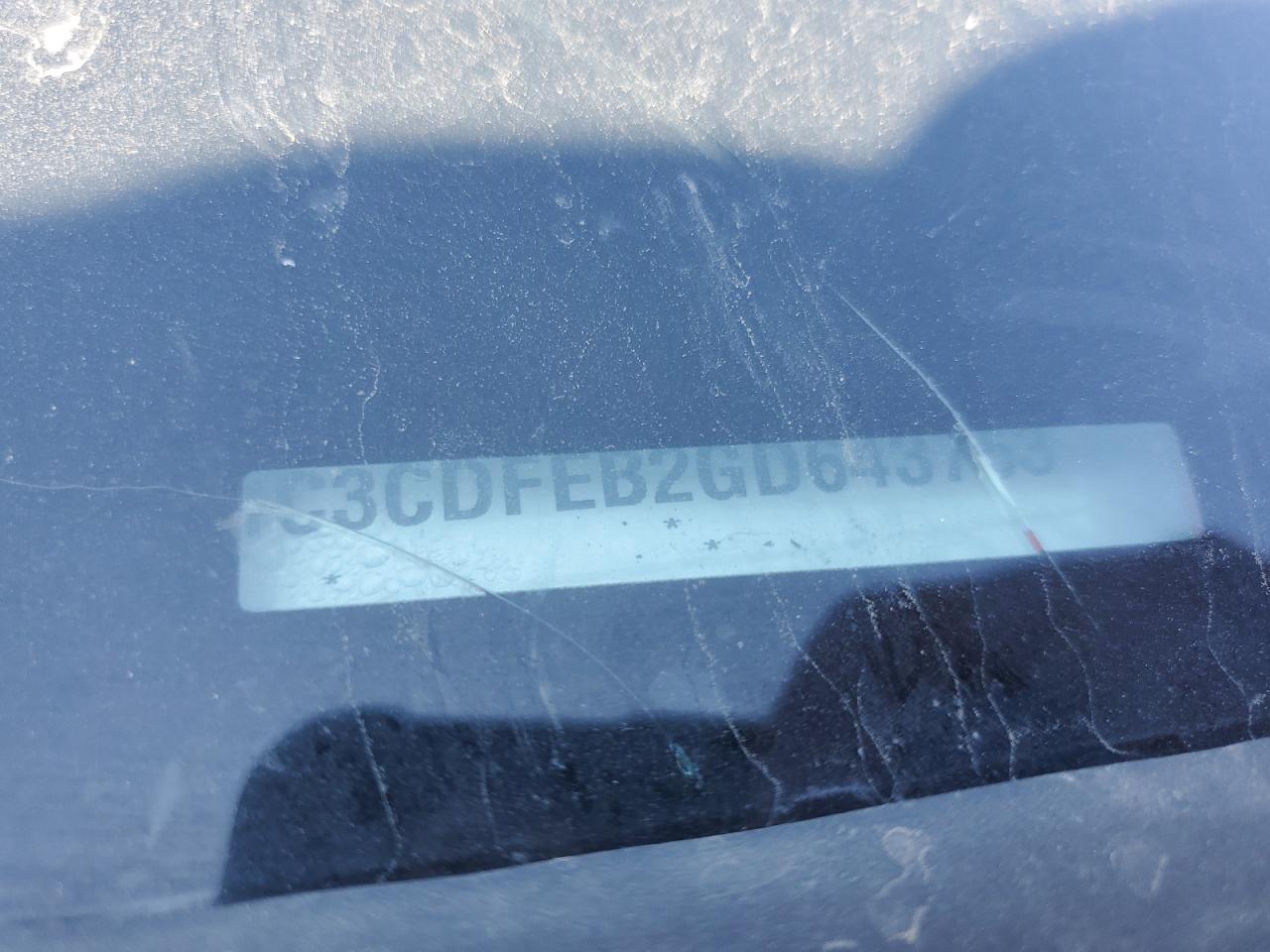 2016 Dodge Dart Gt VIN: 1C3CDFEB2GD643763 Lot: 61939355