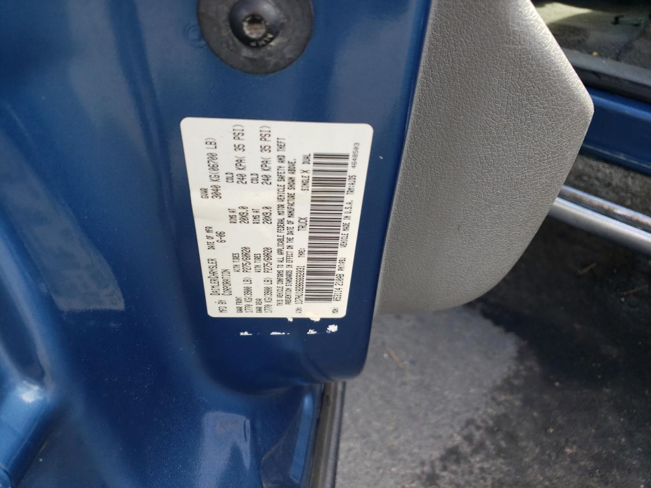 2006 Dodge Ram 1500 St VIN: 1D7HU18286S692031 Lot: 66924434