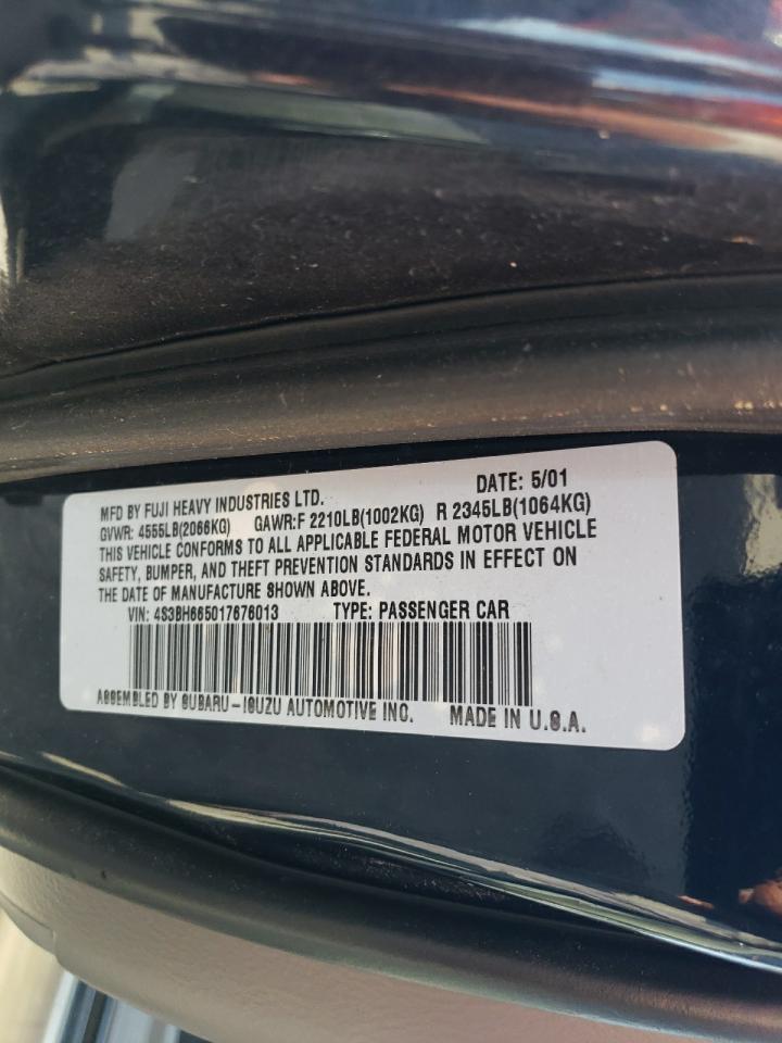 4S3BH665017676013 2001 Subaru Legacy Outback