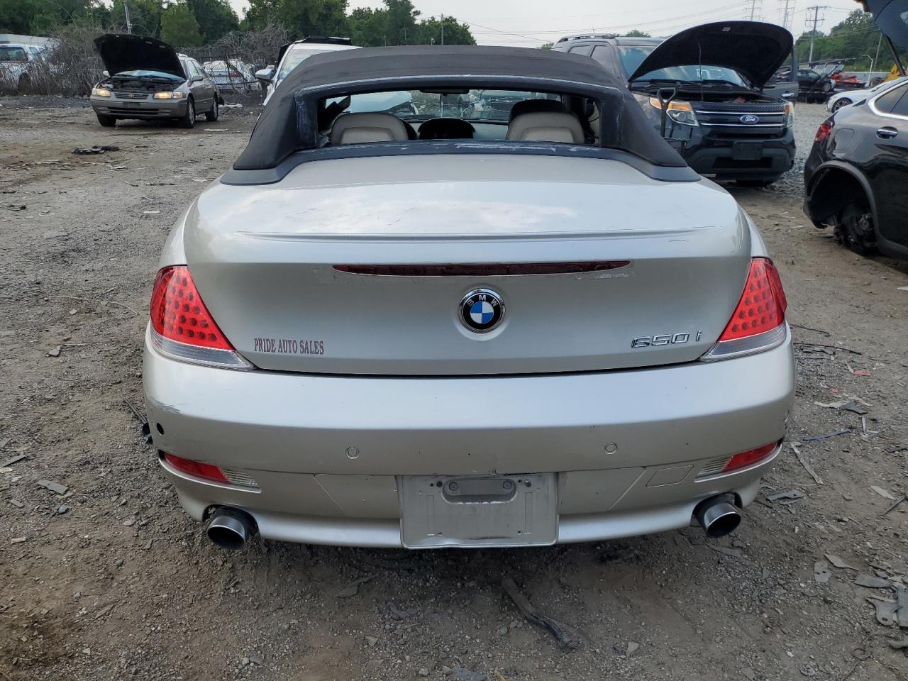 2007 BMW 650 I VIN: WBAEK135X7CN83874 Lot: 66446284