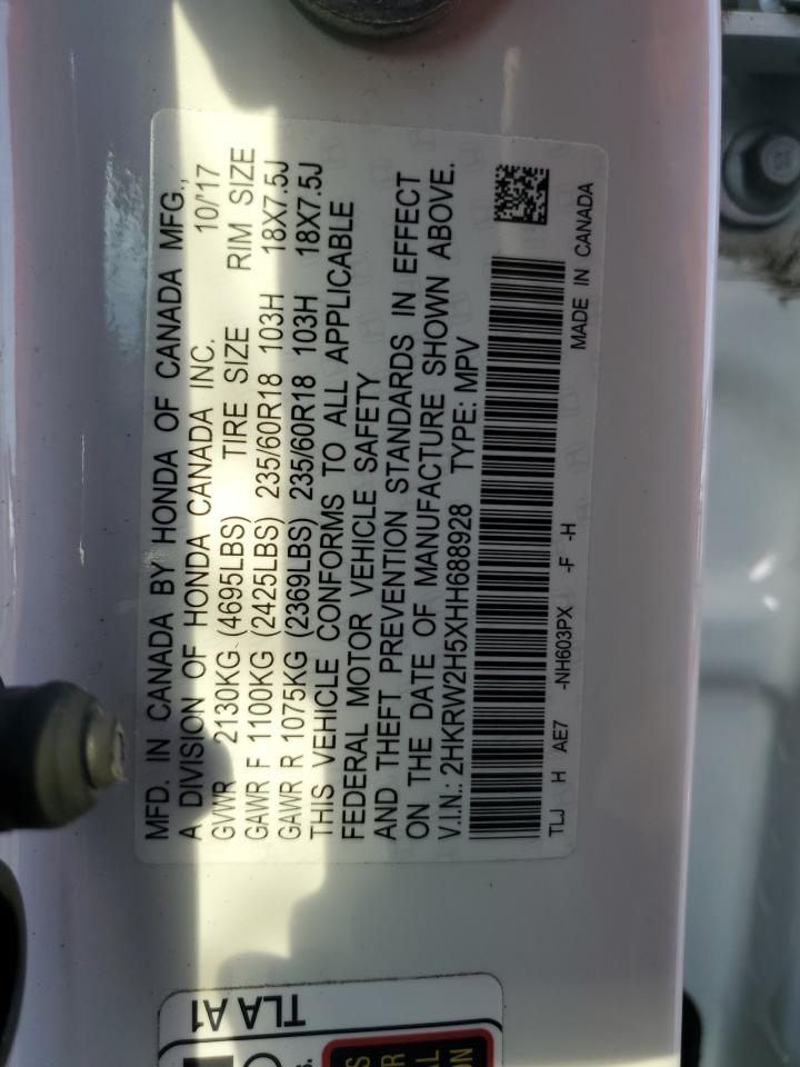 2017 Honda Cr-V Ex VIN: 2HKRW2H5XHH688928 Lot: 65683724