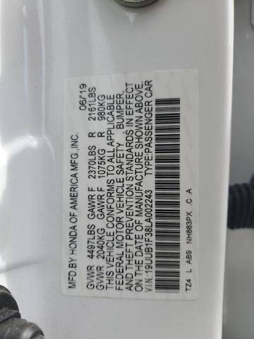 19UUB1F38LA002243 Acura TLX  12