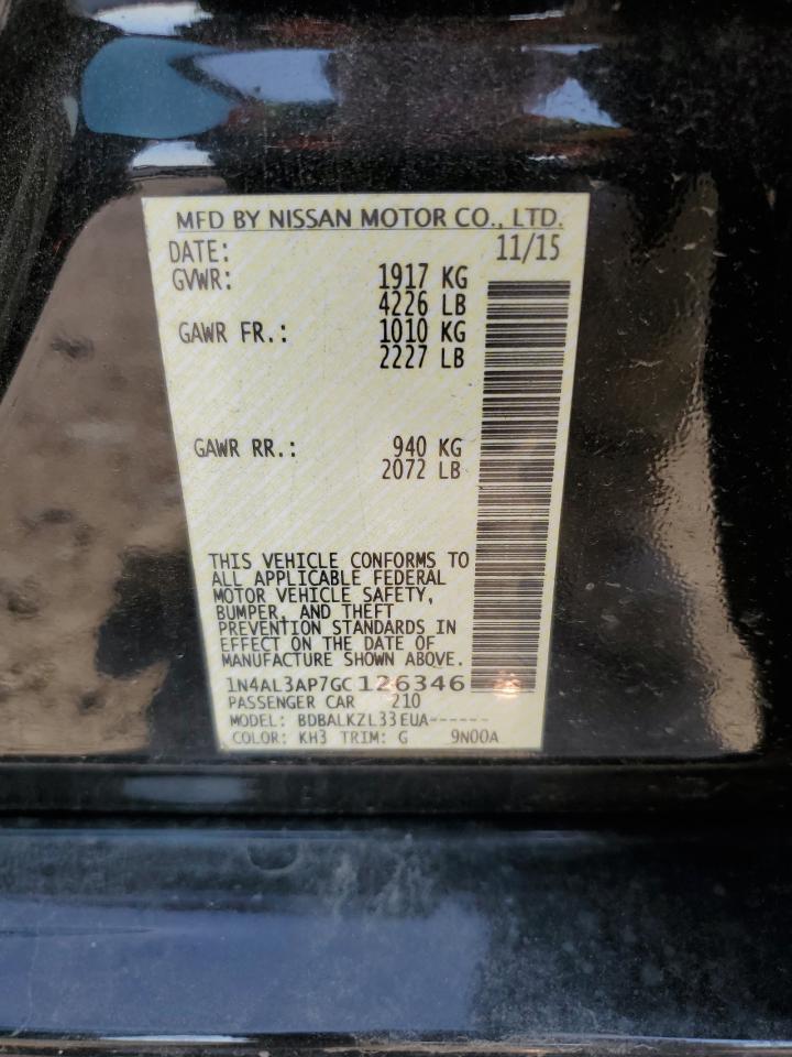 1N4AL3AP7GC126346 2016 Nissan Altima 2.5