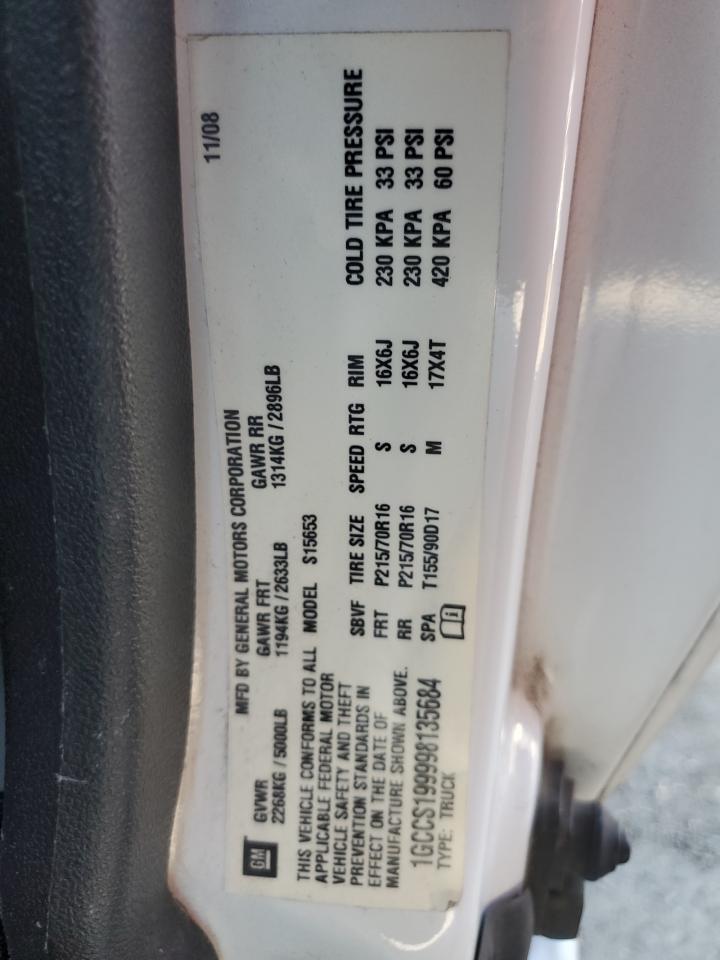 2009 Chevrolet Colorado VIN: 1GCCS199998135684 Lot: 68429464