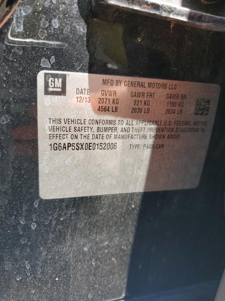 2014 Cadillac Cts VIN: 1G6AP5SX0E0152006 Lot: 64754814