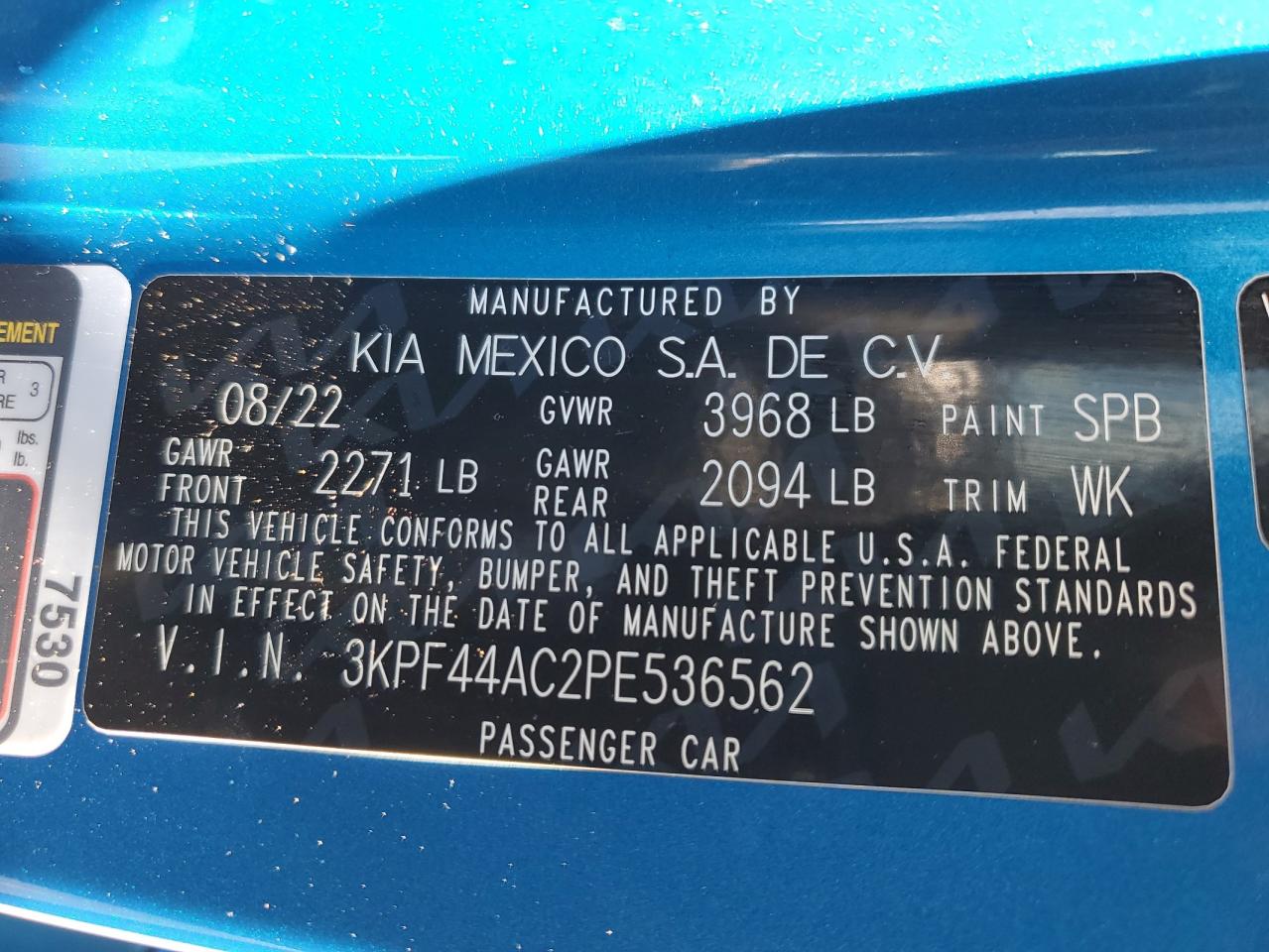 3KPF44AC2PE536562 2023 Kia Forte Gt