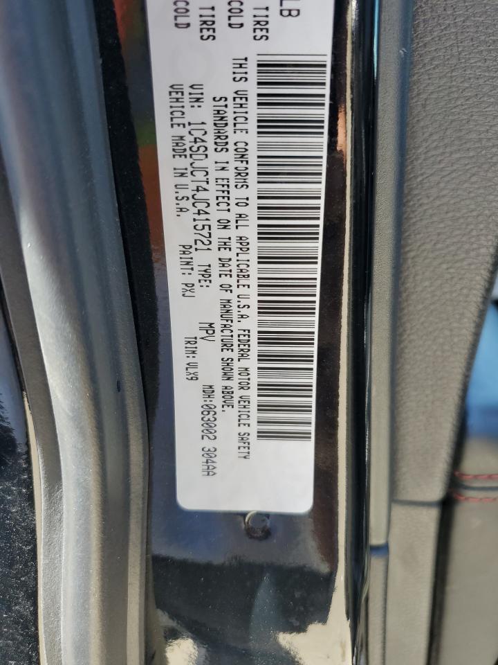 2018 Dodge Durango R/T VIN: 1C4SDJCT4JC415721 Lot: 65124964