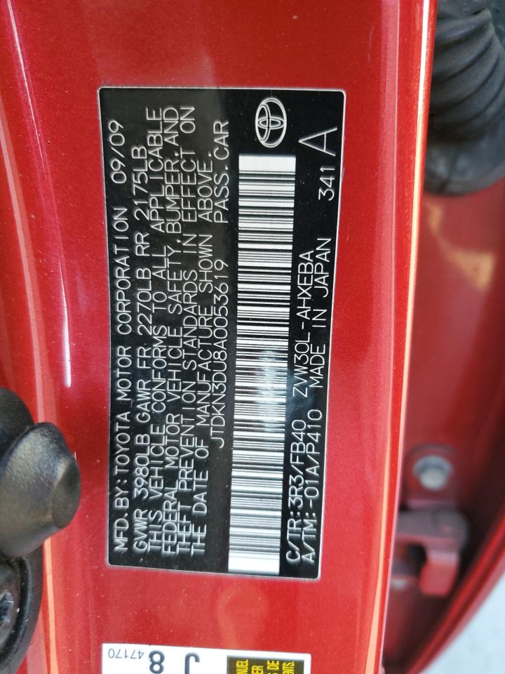 JTDKN3DU8A0053619 2010 Toyota Prius