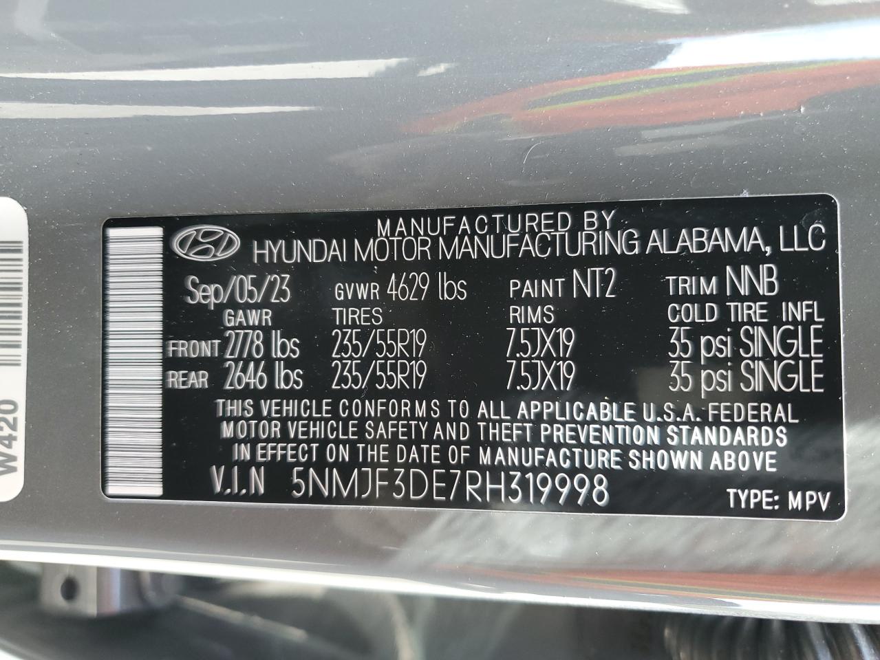 5NMJF3DE7RH319998 2024 HYUNDAI TUCSON - Image 13