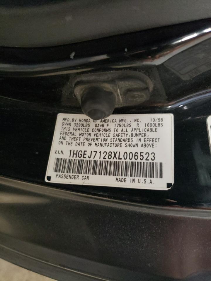 1999 Honda Civic Hx VIN: 1HGEJ7128XL006523 Lot: 66511884