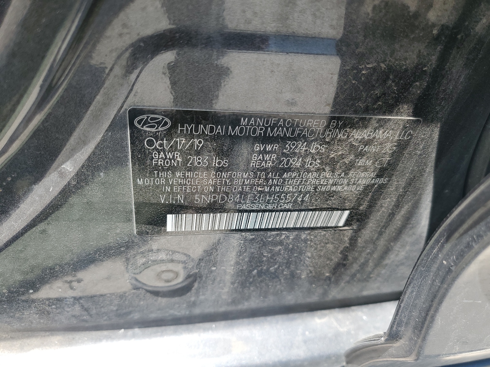 5NPD84LF3LH555744 2020 Hyundai Elantra Sel