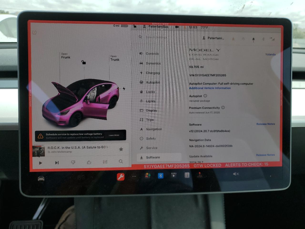 5YJYGAEE7MF205265 2021 Tesla Model Y