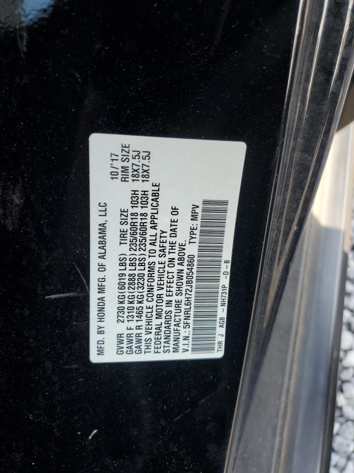 5FNRL6H72JB054860 2018 HONDA ODYSSEY - Image 15