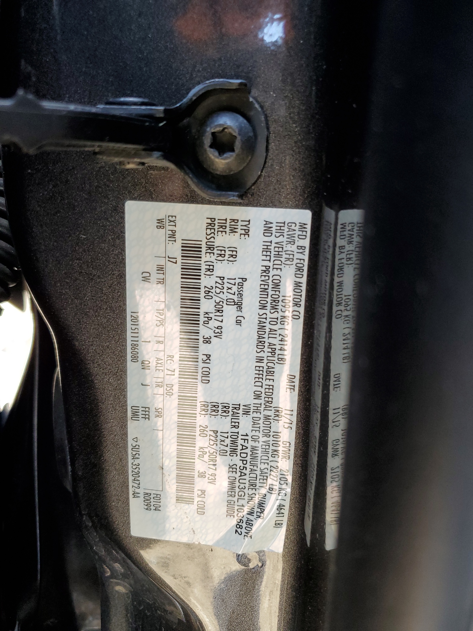 1FADP5AU3GL103682 2016 Ford C-Max Se