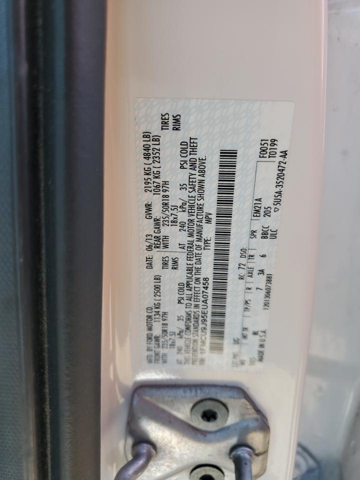 2014 Ford Escape Titanium VIN: 1FMCU9J95EUA07458 Lot: 65873334