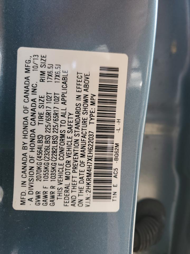 2HKRM4H7XEH622037 2014 Honda Cr-V Exl