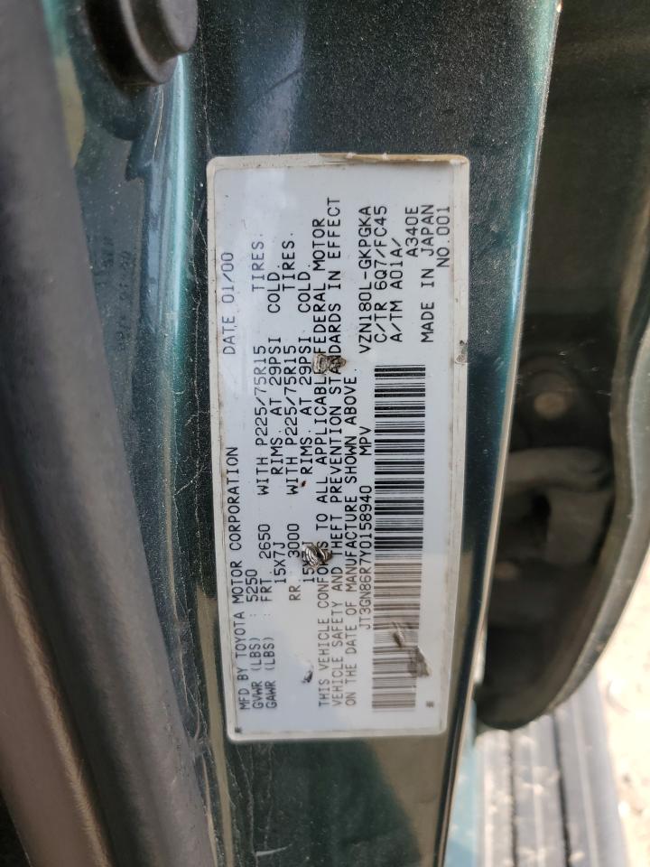 JT3GN86R7Y0158940 2000 Toyota 4Runner Sr5