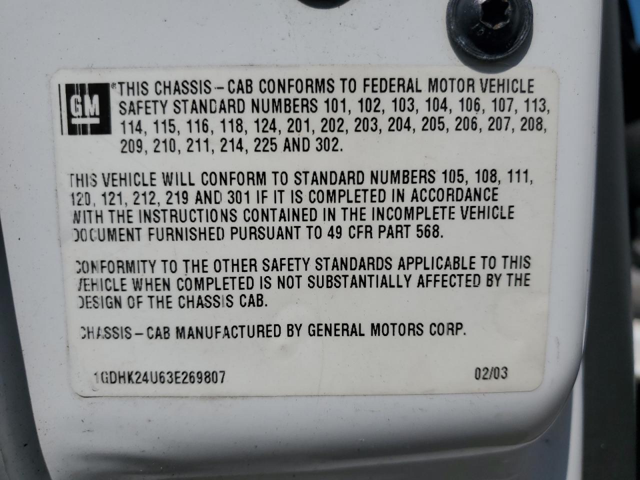 1GDHK24YU63E26980 2003 GMC Sierra K25