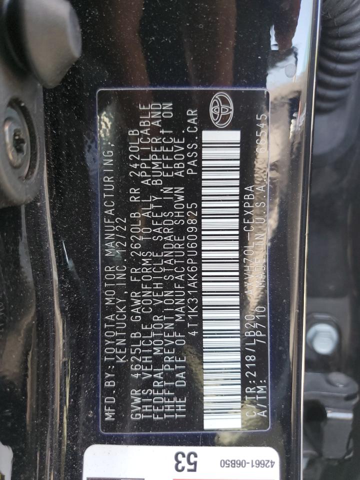 4T1K31AK6PU609825 2023 Toyota Camry Xse