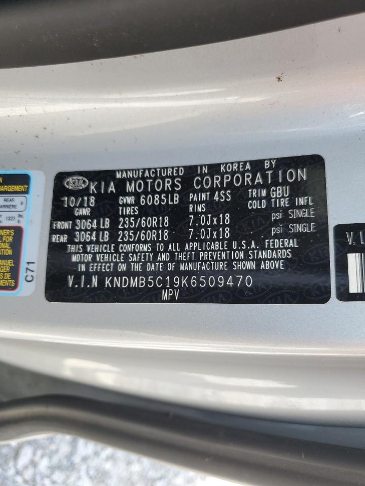 KNDMB5C19K6509470 2019 Kia Sedona Lx