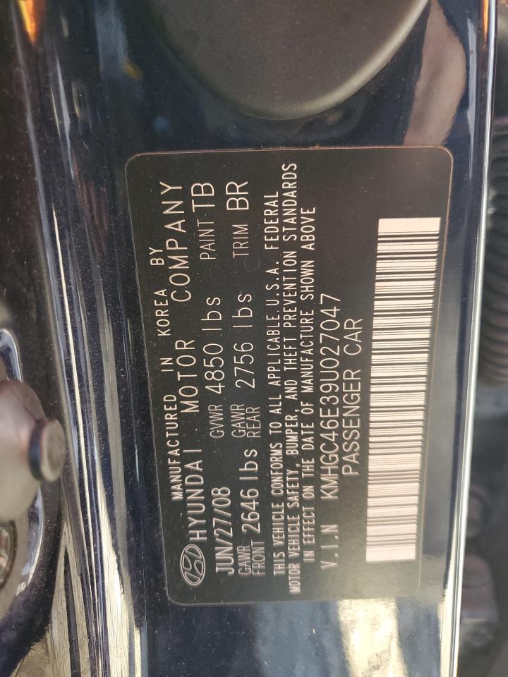 KMHGC46E39U027047 2009 Hyundai Genesis 3.8L