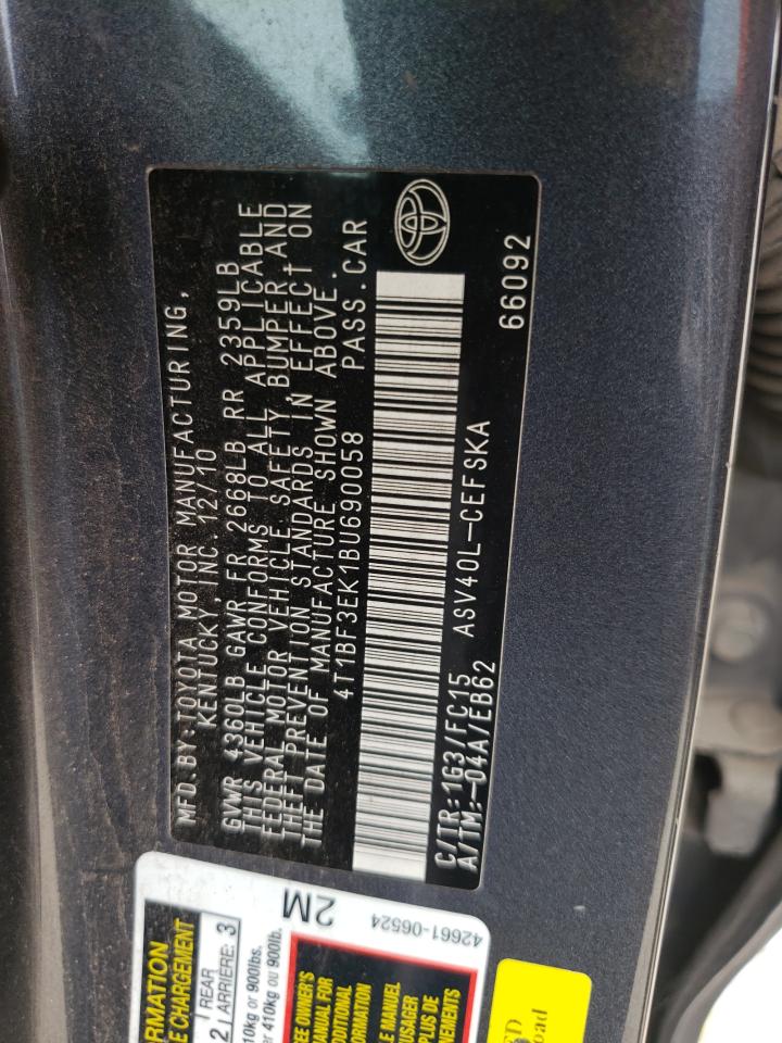 4T1BF3EK1BU690058 2011 Toyota Camry Base