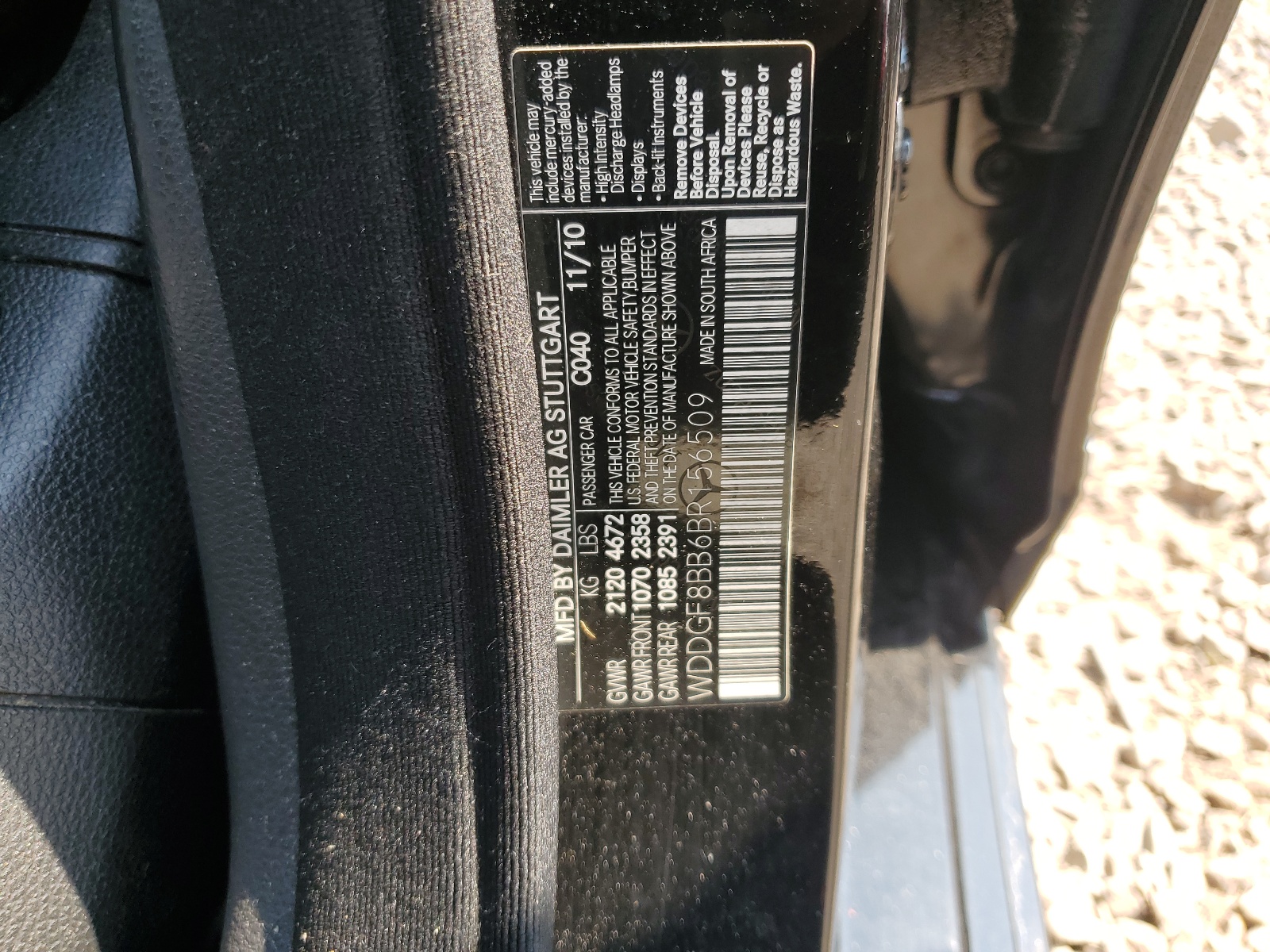 WDDGF8BB6BR156509 2011 Mercedes-Benz C 300 4Matic