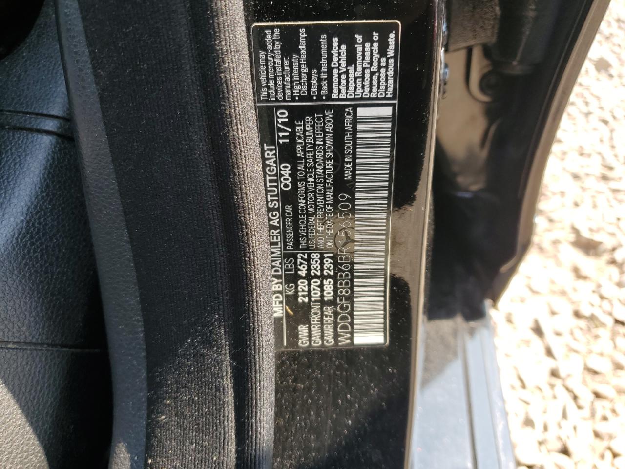 2011 Mercedes-Benz C 300 4Matic VIN: WDDGF8BB6BR156509 Lot: 65664554