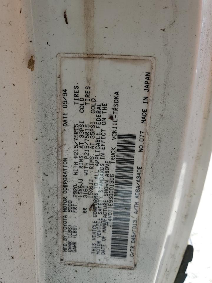 1995 Toyota T100 Dx VIN: JT4VD11E9S0001306 Lot: 66331104