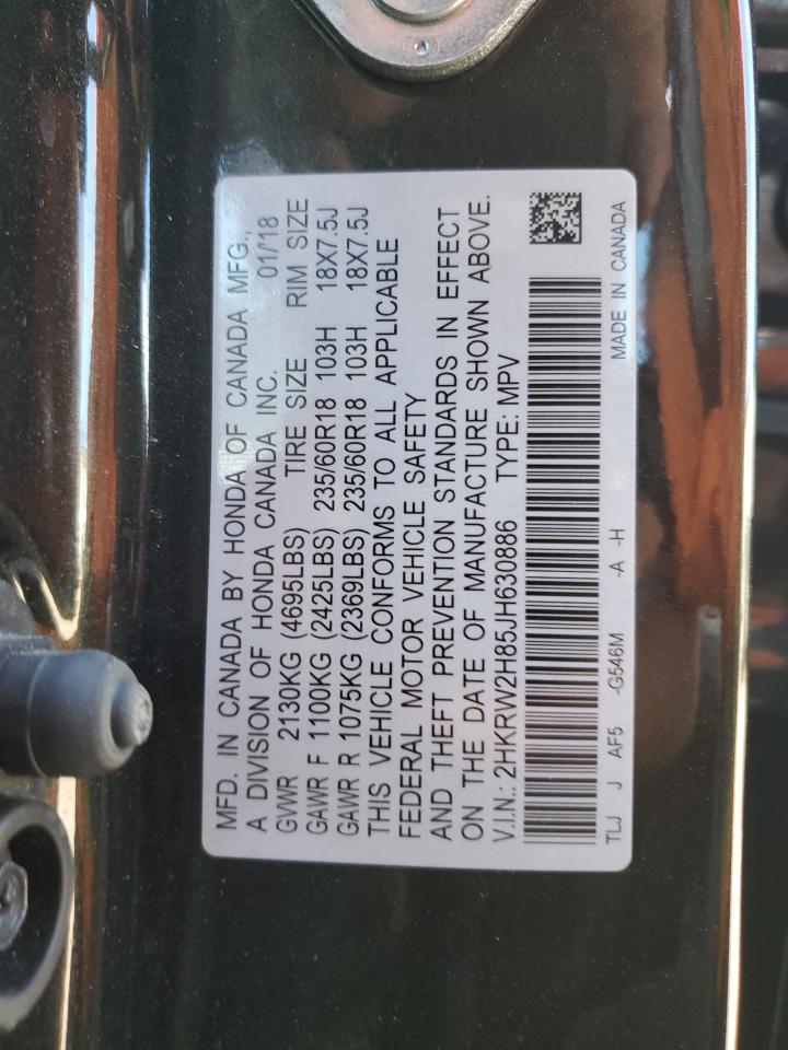 2HKRW2H85JH630886 2018 Honda Cr-V Exl