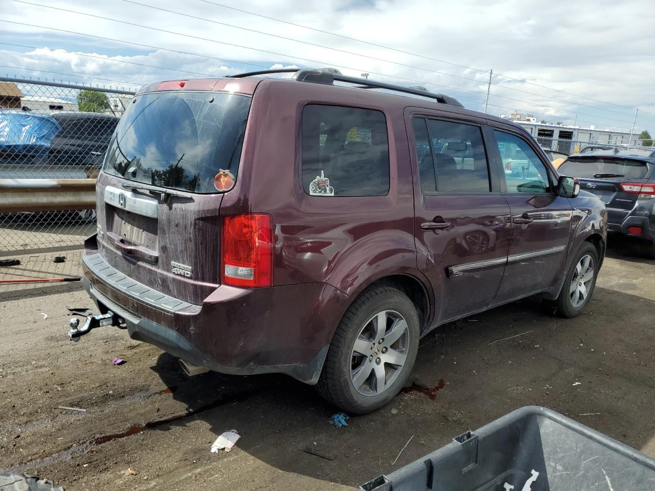 VIN 5FNYF4H99EB032255 2014 HONDA PILOT no.3