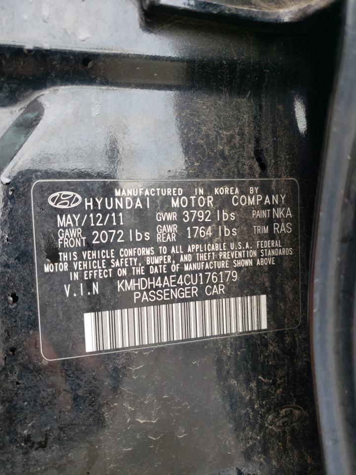 2012 Hyundai Elantra Gls VIN: KMHDH4AE4CU176179 Lot: 65182344