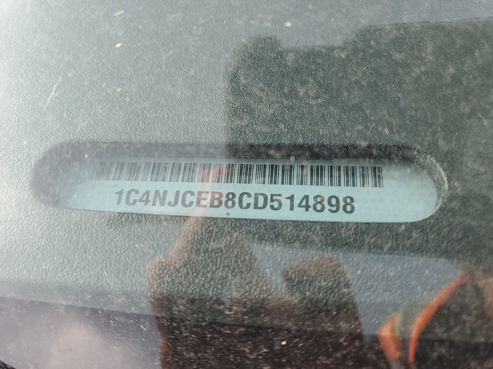 1C4NJCEB8CD514898 2012 Jeep Compass Latitude