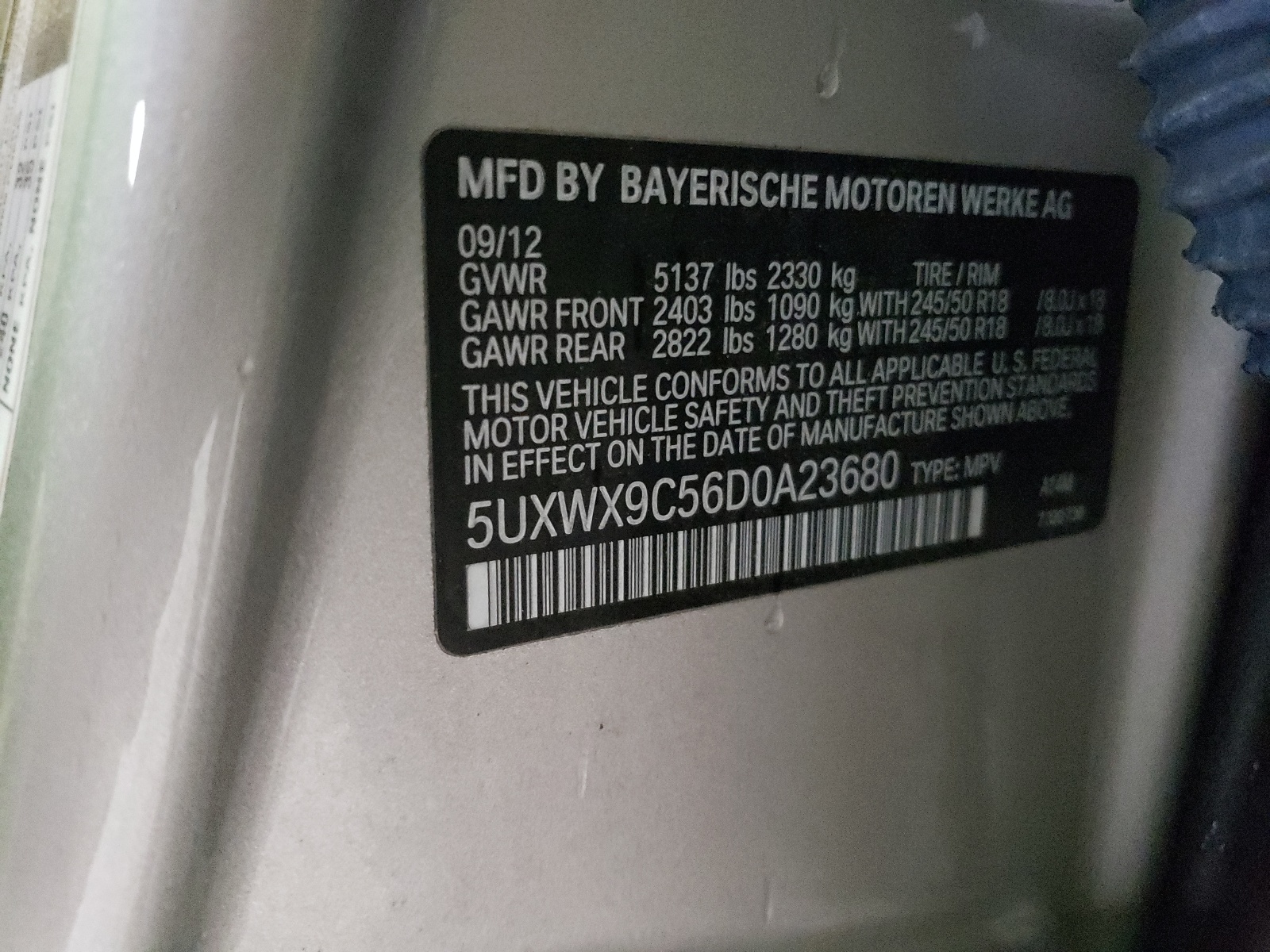 5UXWX9C56D0A23680 2013 BMW X3 xDrive28I