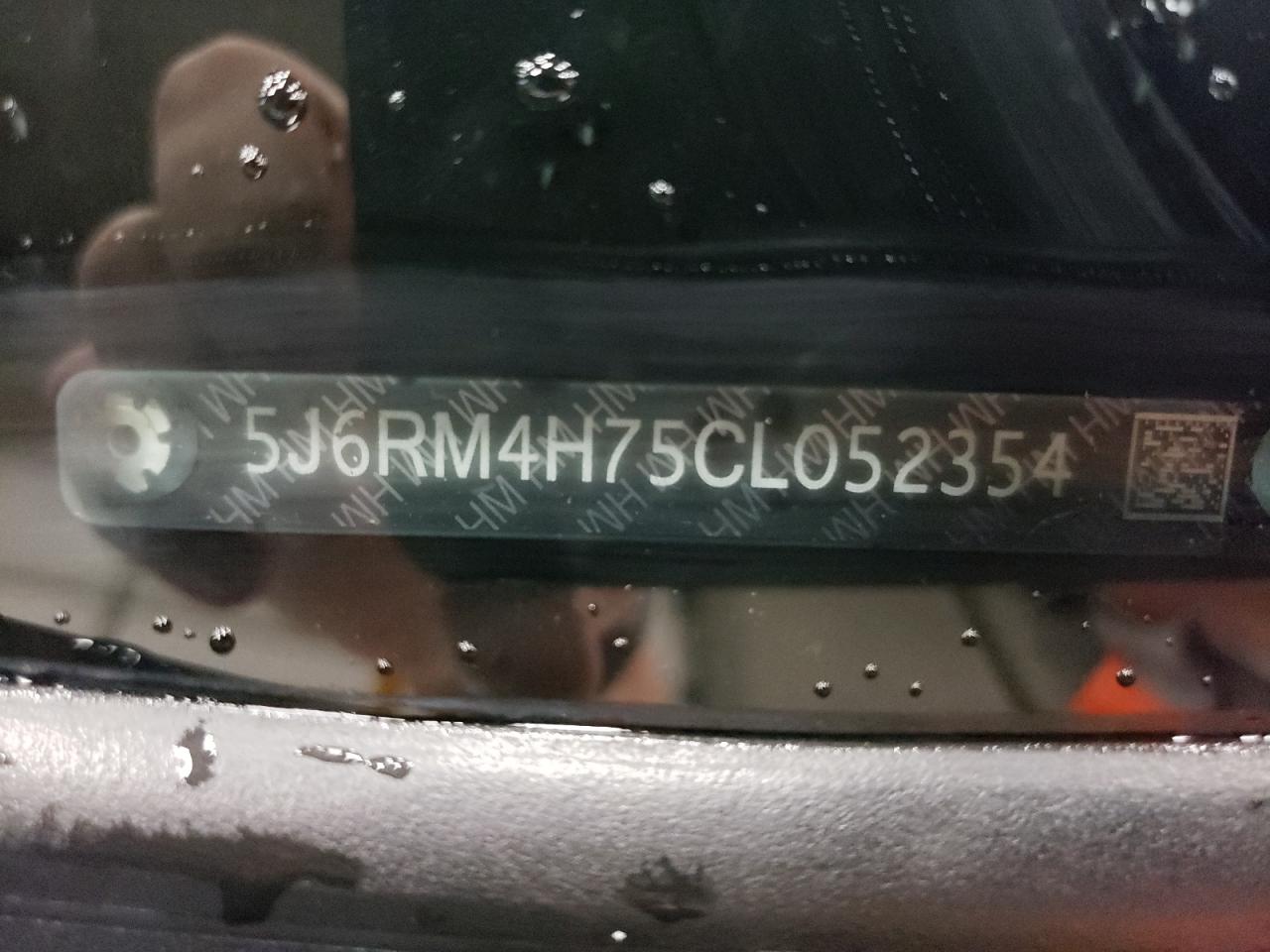 2012 Honda Cr-V Exl VIN: 5J6RM4H75CL052354 Lot: 66155064