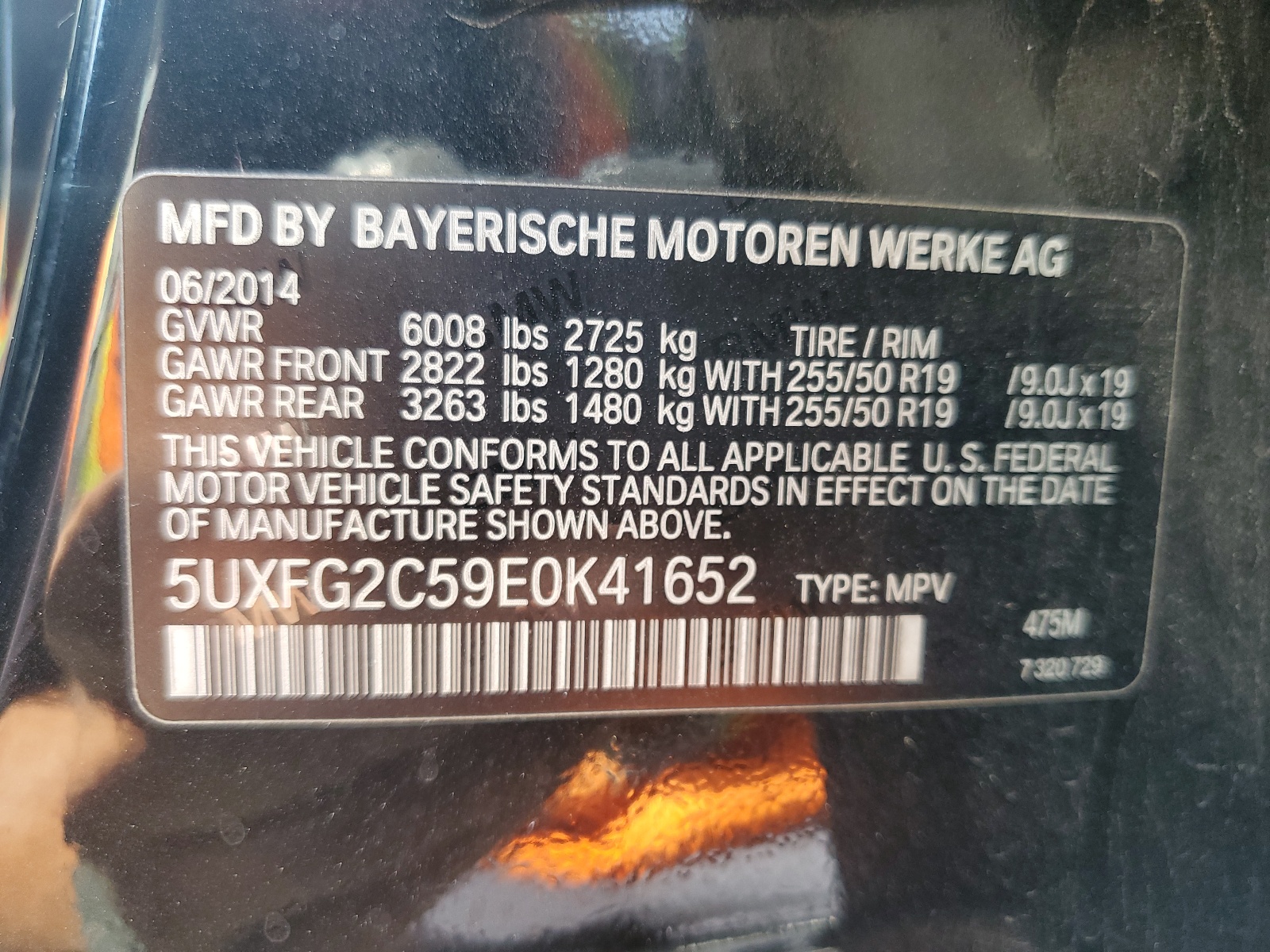 5UXFG2C59E0K41652 2014 BMW X6 xDrive35I