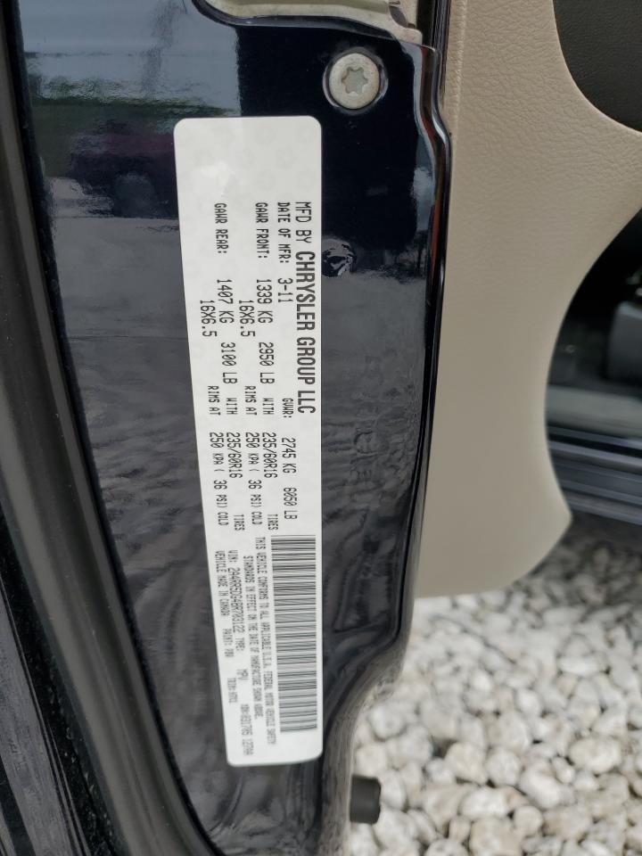 2011 Chrysler Town & Country Touring VIN: 2A4RR5DG4BR703122 Lot: 84386864