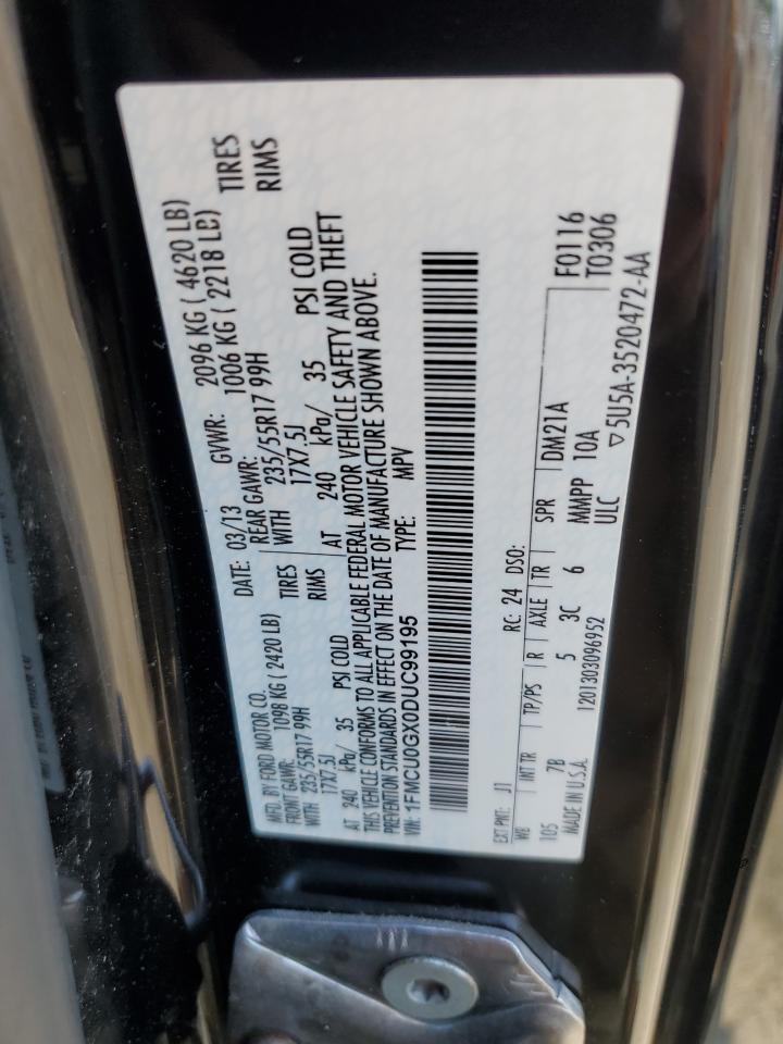 2013 Ford Escape Se VIN: 1FMCU0GX0DUC99195 Lot: 68534114