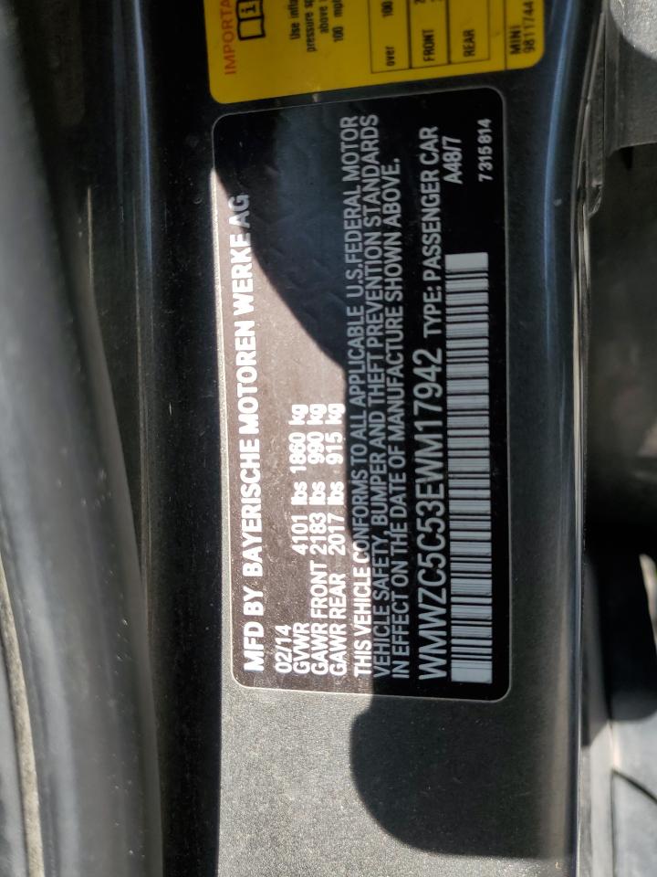 2014 Mini Cooper S Countryman VIN: WMWZC5C53EWM17942 Lot: 68662974