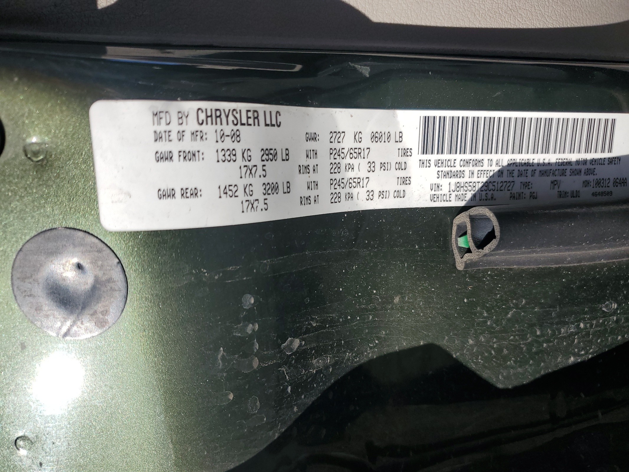 1J8HS58T29C512727 2009 Jeep Grand Cherokee Limited