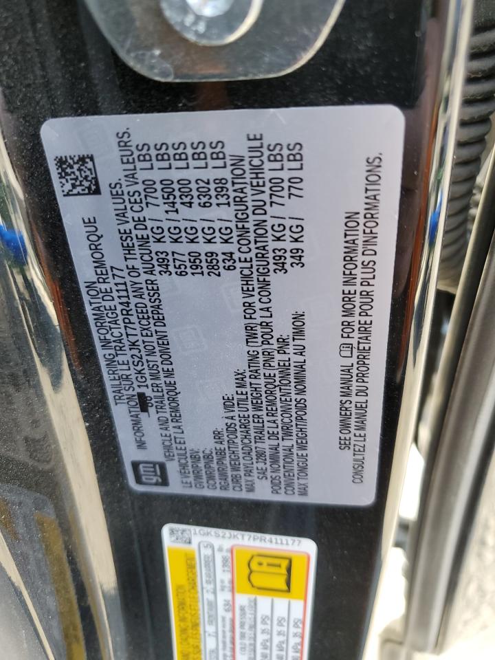 2023 GMC Yukon Xl Denali VIN: 1GKS2JKT7PR411177 Lot: 67307724