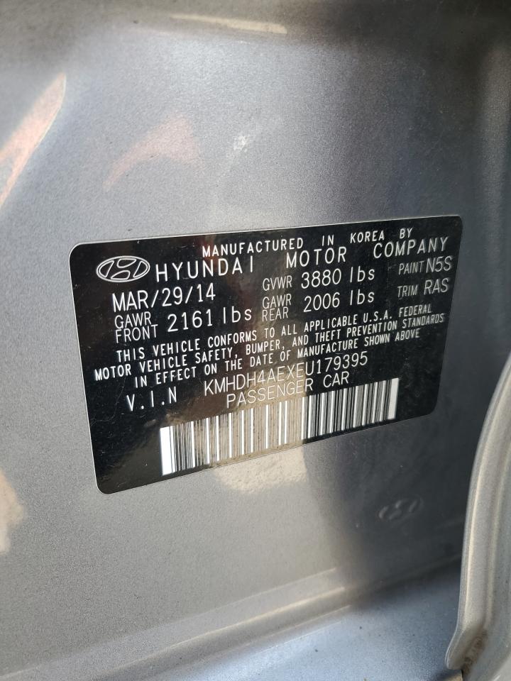 2014 Hyundai Elantra Se VIN: KMHDH4AEXEU179395 Lot: 67928224