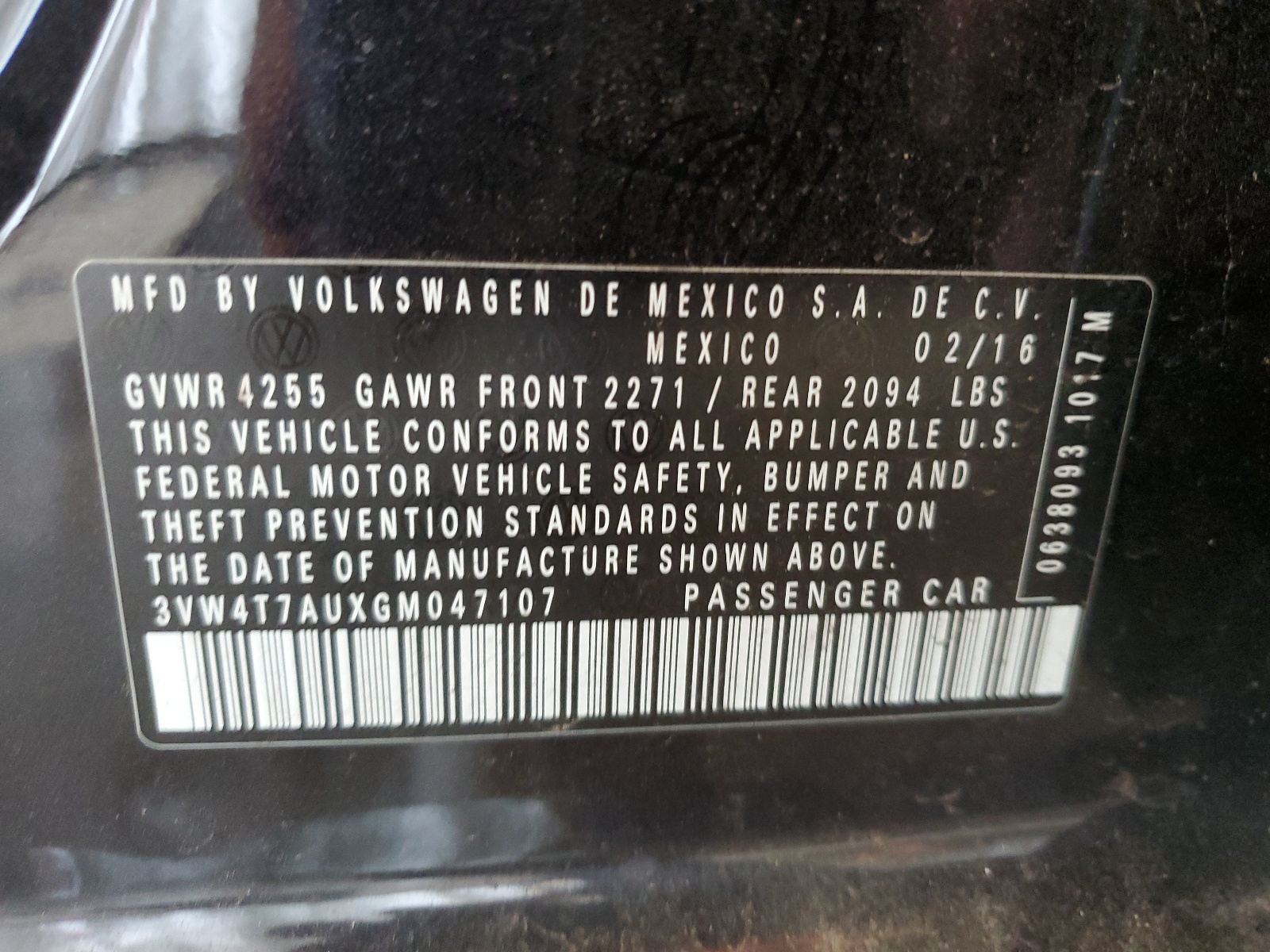 3VW4T7AUXGM047107 2016 Volkswagen Gti S/Se