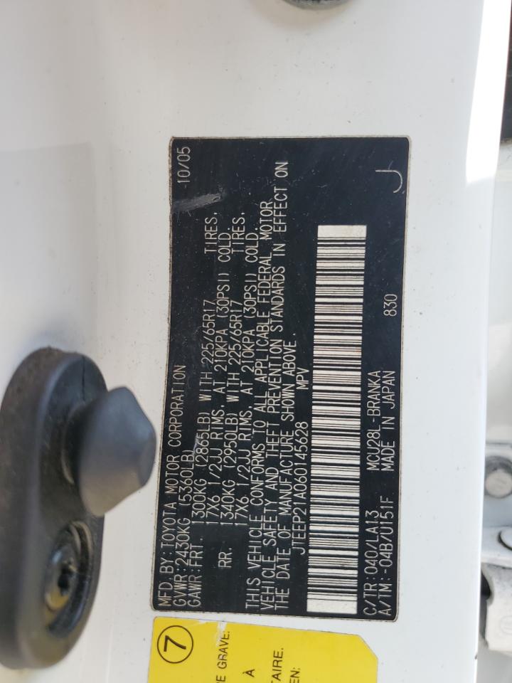 2006 Toyota Highlander Limited VIN: JTEEP21A060145628 Lot: 66514804