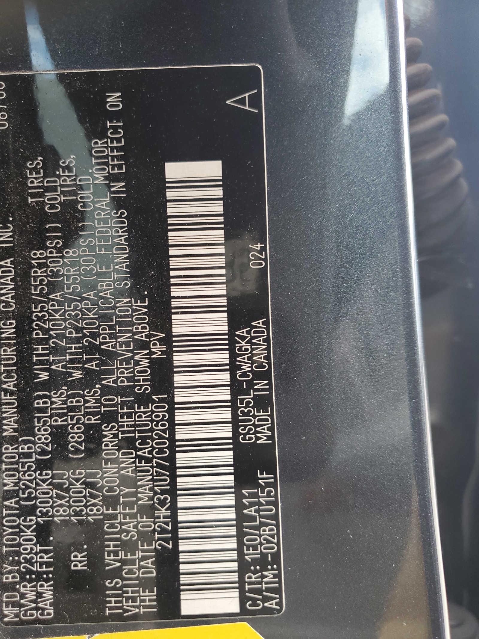 2T2HK31U77C026901 2007 Lexus Rx 350